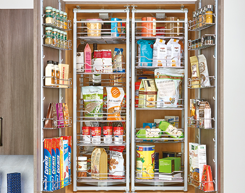 5758 Chrome Wire Pantry